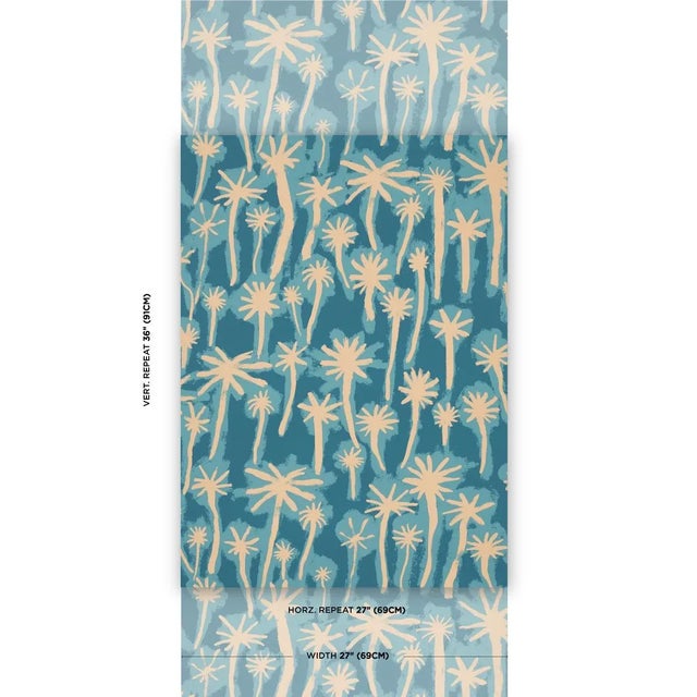 Based on hand-painted art by Abel Macias, Palmitas in Bahama is a wonderful mid-scale wallpaper design that is beautifully...