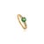 Contemporary VRJewels Emerald & Diamond 14k Yellow Gold Engagement Ring for Women Size 6.5 For Sale - Image 3 of 13