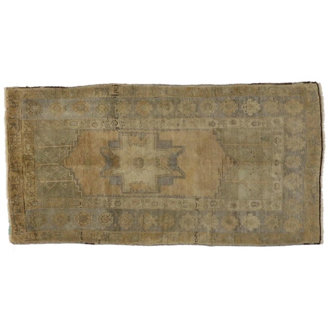 Vintage Turkish Oushak Rug - 03'08 X 07'00 For Sale In Dallas - Image 6 of 6