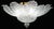 Transparent 1970s Turin, Italian Murano Glass Ceiling Light or Flush Mount For Sale - Image 8 of 13