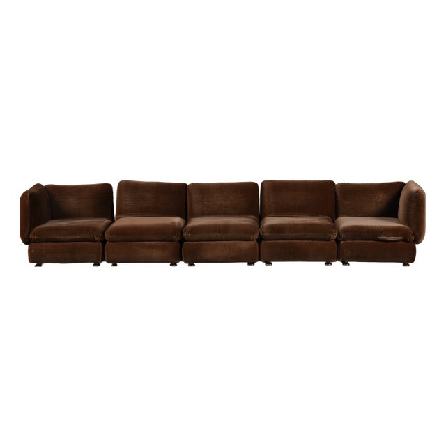 Vintage Italian Modular Sofa, Italy, 1960s, Set of 5 For Sale