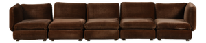 Vintage Italian Modular Sofa, Italy, 1960s, Set of 5