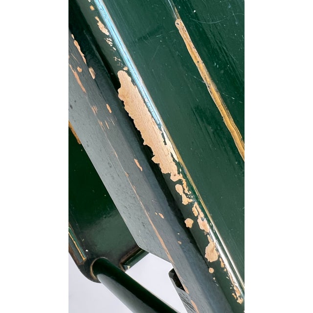 Wood Vintage Green Tea Trolley, 1930s For Sale - Image 7 of 9