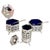 A fine antique sterling silver three-piece cruet set dating to 1926, displaying elegant traditional english silver...