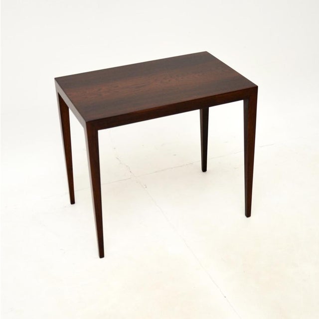 A superb Danish vintage side table by Severin Hansen for Haslev, dating from the 1960’s The quality is amazing, this is...