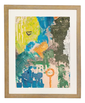 Elena Camacho, Carnival, Acrylic, Framed
