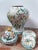 Hand Painted Majolica Jars From Portugal With Birds & Flowers - Set of 2 For Sale In Chicago - Image 6 of 12