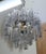 Magnificent cascade chandelier by Venini. Italy, 1960s. Brass frame. It features magnificent Murano glass pendants....
