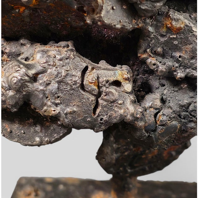 James Bearden Brutalist Sculptured Steel “Barnacle Box” For Sale - Image 11 of 12