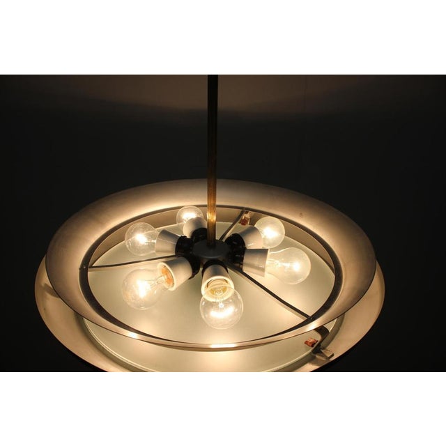 Art Deco UFO Pendant Light by Josef Hůrka for Napako, 1930s For Sale - Image 17 of 18