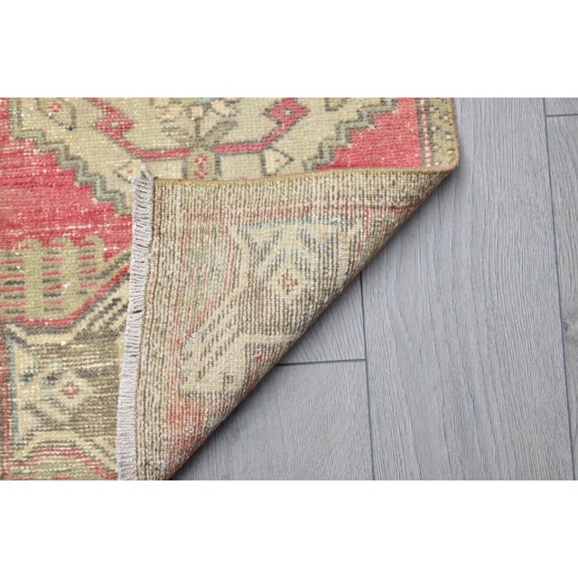 Oushak Handmade Vintage Area Rug For Sale - Image 4 of 6