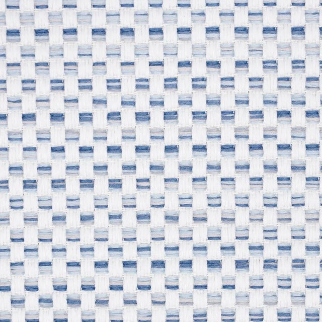Schumacher SAMPLE - Schumacher Pacifica Indoor/Outdoor Fabric In Blue For Sale - Image 4 of 4