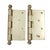 Late 20th Century Pair of Vintage 4.5 X 4.5 In. Brass Plated Steel Door Hinges For Sale - Image 5 of 5