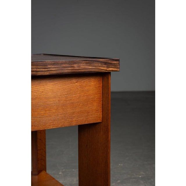 Hague School Side Table by Architect H. Wouda, 1920s For Sale - Image 3 of 13