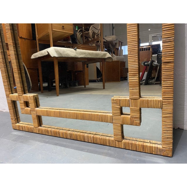 Mid-Century Modern Geometric Wall Mirror, 1960s For Sale - Image 4 of 5