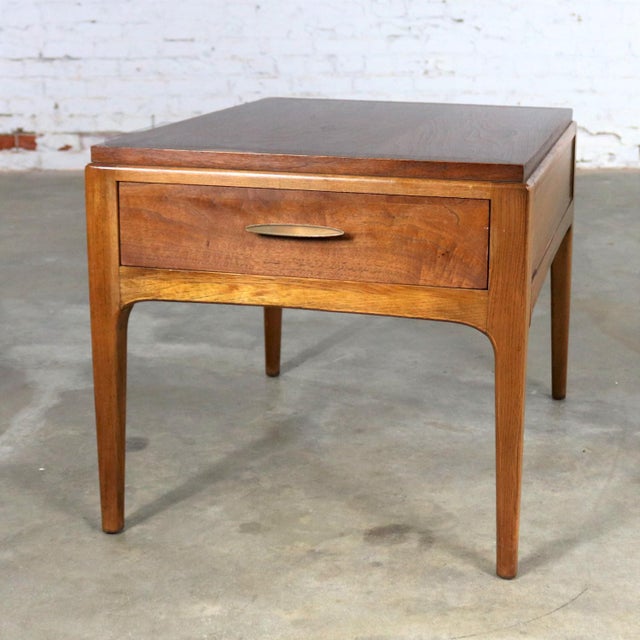 Lane Rhythm Walnut End Table With Drawer Mid-Century ... (640 x 640 Pixel)