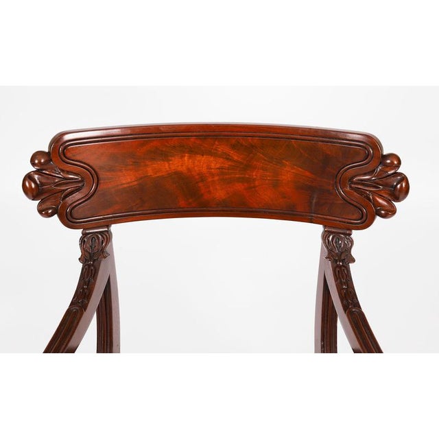 Antique English William IV Bar Back Dining Chairs, 19th Century, Set of 8 For Sale - Image 16 of 18