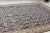 1920s Antique Lattice Design Bordered Rug, 9.11 x 12.6 For Sale - Image 5 of 11