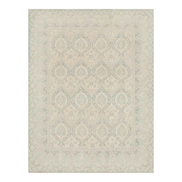 Pasargad Home Denver Beige Wool Area Rug- 8' 0" X 10' 4" For Sale