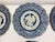 Blue Antique Blue and White Plates - Collection of 12 - 7" X 7" Round - Scalloped Edge - End Edo or Beginning Meiji For Sale - Image 8 of 18