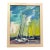 Contemporary Original Impressionist Seascape Painting “Calm Sails” For Sale