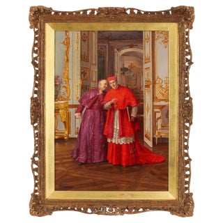 Renato Moretti, Confidences, 19th Century, Oil Painting For Sale