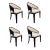 Hooker Furniture Organic Modern Black Sand Caned Retreat Barrel Dining Chairs Set of 4 For Sale