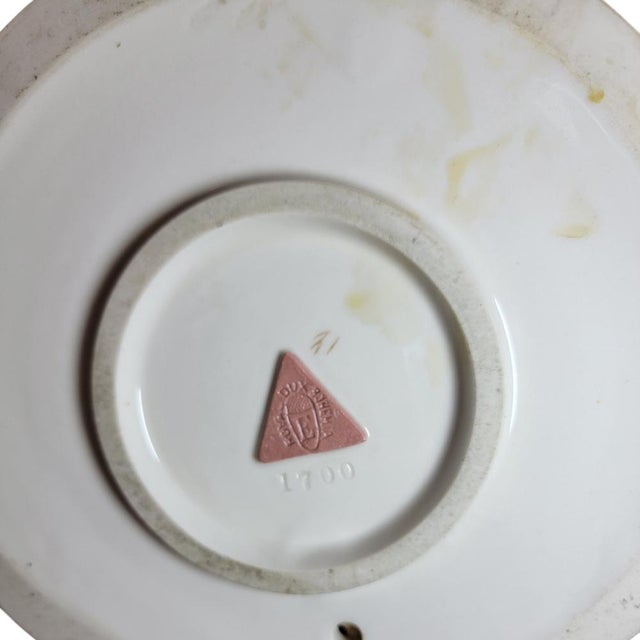 Beige Graceful Maiden Porcelain Sculpture from Royal Dux, Early 20th Century For Sale - Image 8 of 10