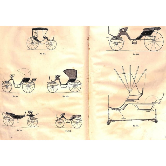 "Carriage-Drafts Selected From New-York Coachmakers' Magazine" 1873 For Sale - Image 9 of 11