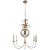 Chapman & Myers for Visual Comfort Signature Gramercy Medium Chandelier in Gilded Iron For Sale