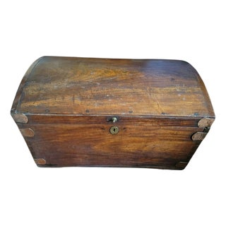 Mid 19th Century Domed Top Trunk For Sale