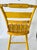 Wood Vintage American Stenciled Country Doning Chair Plank Construction Mustard For Sale - Image 7 of 8