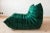 Bottle Green Velvet Togo Lounge Chair, Pouf and 3-Seat Sofa by Michel Ducaroy for Ligne Roset, Set of 3 For Sale - Image 10 of 15