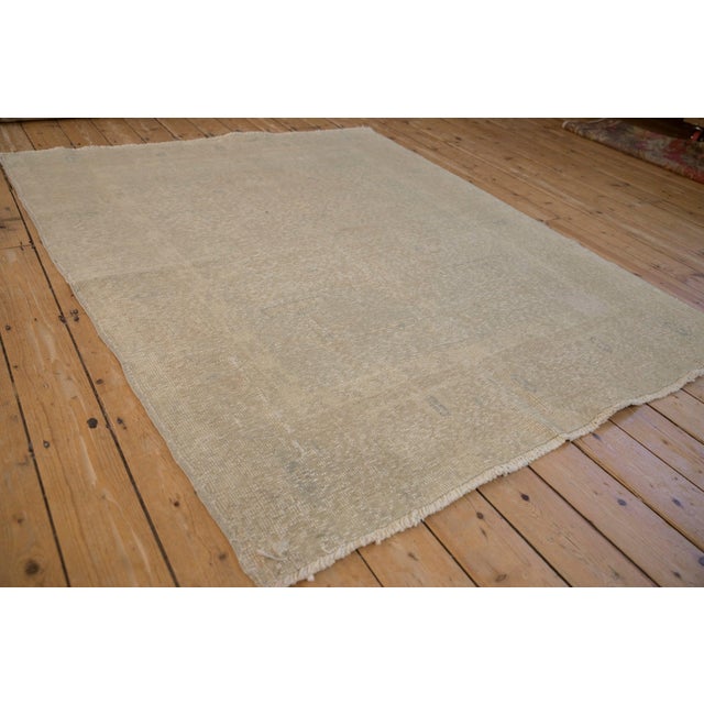 1970s Vintage Distressed Oushak Carpet - 5'6" x 6'8" For Sale - Image 5 of 10