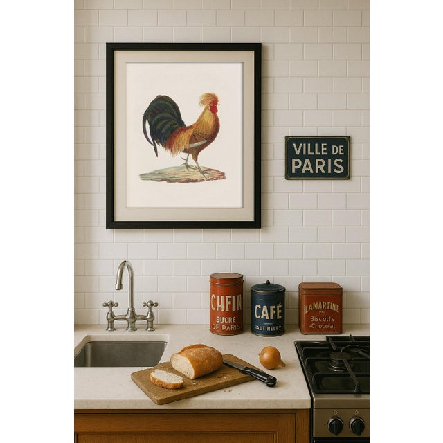 Antique Chicken Farmhouse Print For Sale In Los Angeles - Image 6 of 8