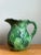 Late 20th Century Vintage Green Leaf Motif Ceramic Pitcher For Sale - Image 5 of 13