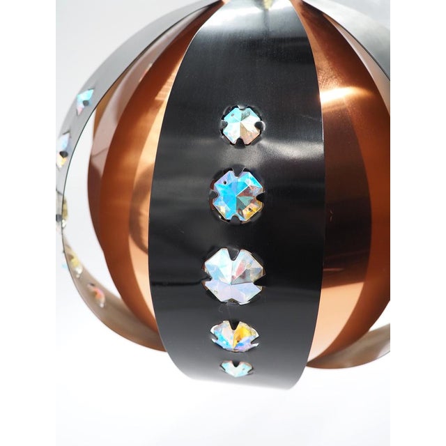 Black Pendant Lamp by Werner Schou for Coronell Electro For Sale - Image 8 of 10