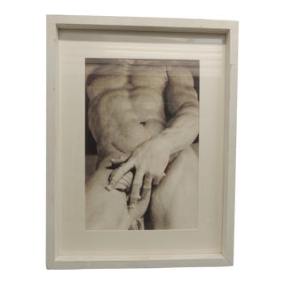 Framed Serigraph of Greek God Sculpture For Sale