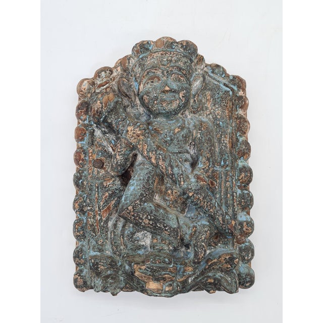 Wood Antique Asian Wooden Relief, 1800s For Sale - Image 7 of 13