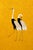 Japanese Cranes Triptych, Gold Crane Wall Art Set of 3, 20" X 30" For Sale In Buffalo - Image 6 of 11
