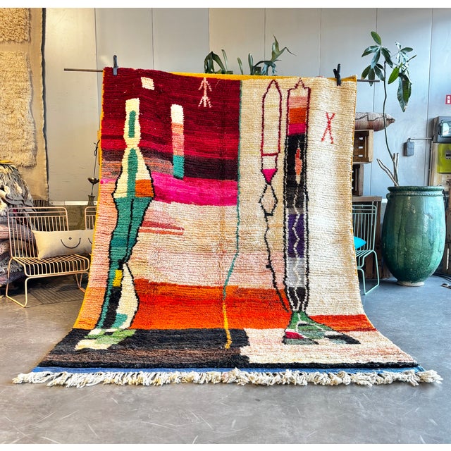 Vintage Berber Moroccan Rug, 1990 For Sale - Image 11 of 11