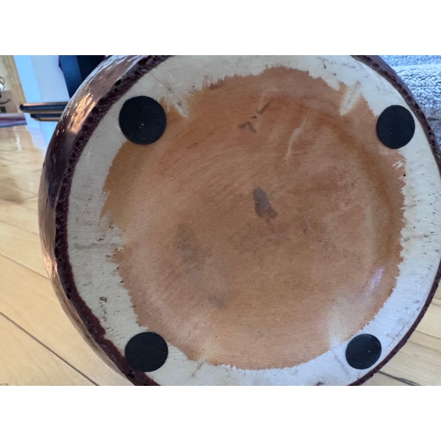 Wood Chinese Oxblood Glazed Porcelain Double Gourd Floor Vase For Sale - Image 7 of 8