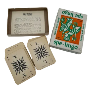Vintage Card Game Spe Lingo Rummy With Words 1964