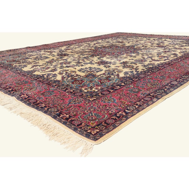79800 Antique Persian Kerman Rug, 10'01 x 13'08. The Regal Garden: An Antique Persian Kerman Masterpiece of Timeless...
