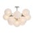 Glass Regina Andrew Shine Globe Flush Mount, Polished Nickel with Swirl Glass For Sale - Image 7 of 7