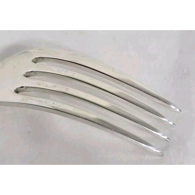 Antique Art Deco Sterling Silver Dessert Forks, Sheffield, 1920, Set of 6 For Sale - Image 9 of 12