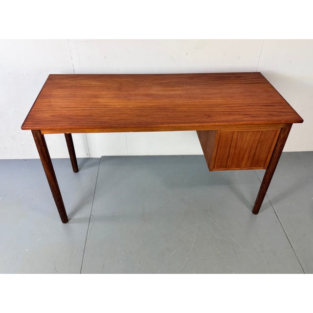 Mid-Century Danish Teak Desk, 1950s For Sale - Image 9 of 15