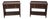 Pair of Baker Historic Charleston Mahogany 2 Drawer Servers For Sale