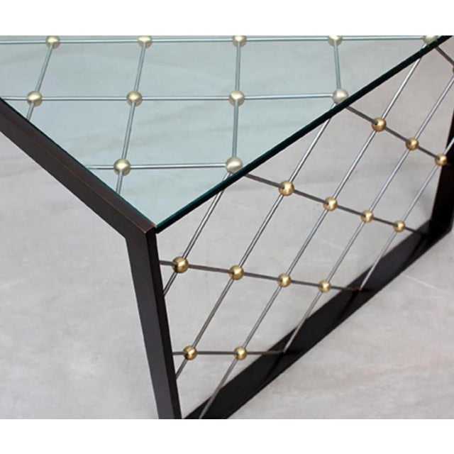 French Carole Gratale Coffee Table After Jean Royere Eiffel For Sale - Image 3 of 9