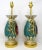 Antique Pair English Staffordshire Porcelain Table Lamps Ridgway or Rockingham For Sale - Image 6 of 13